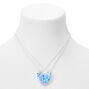 Best Friends Glitter Tie-Dye Split Heart Necklaces - 2 Pack,