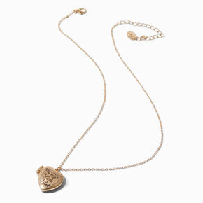 Gold-tone Daddy&#39;s Little Girl Heart Locket Pendant Necklace,