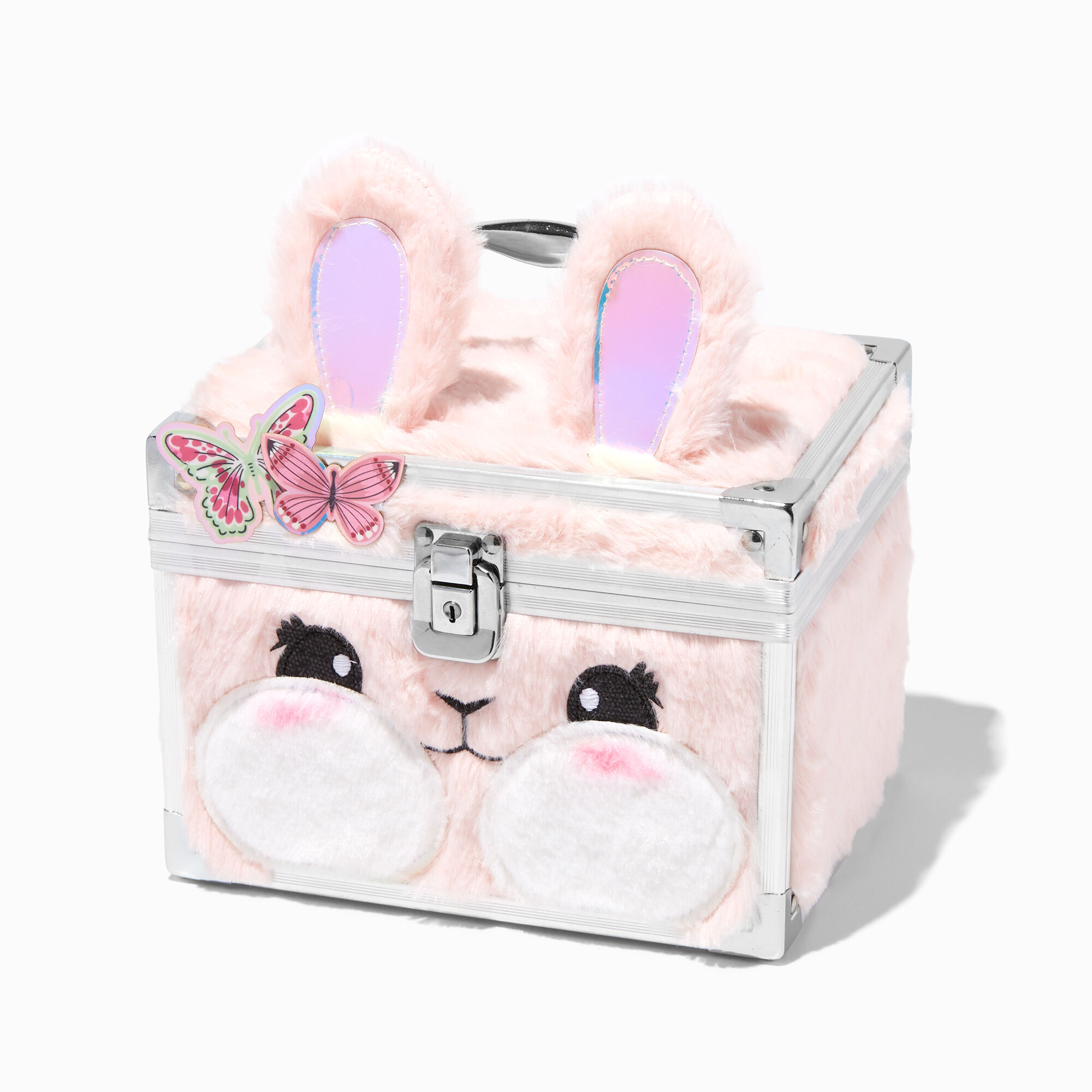 View Claires Butterfly Bunny Lock Box Pink information