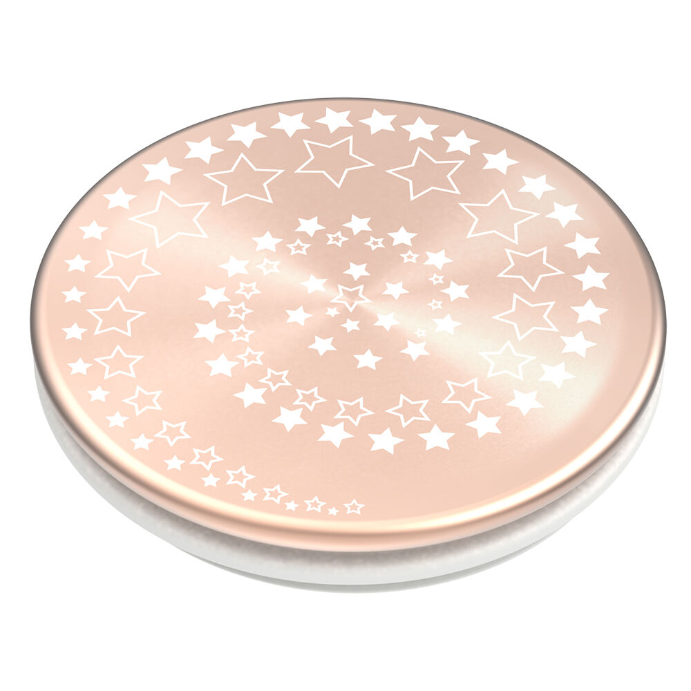PopSocket PopGrip spirale d’étoiles couleur doré rose,