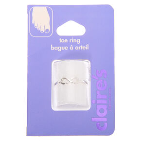 Silver Infinity Toe Ring,
