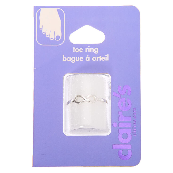Silver Infinity Toe Ring,