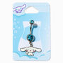 Cinnamoroll&trade; Stainless Steel Blue Crystal Charm 14G Belly Bar,