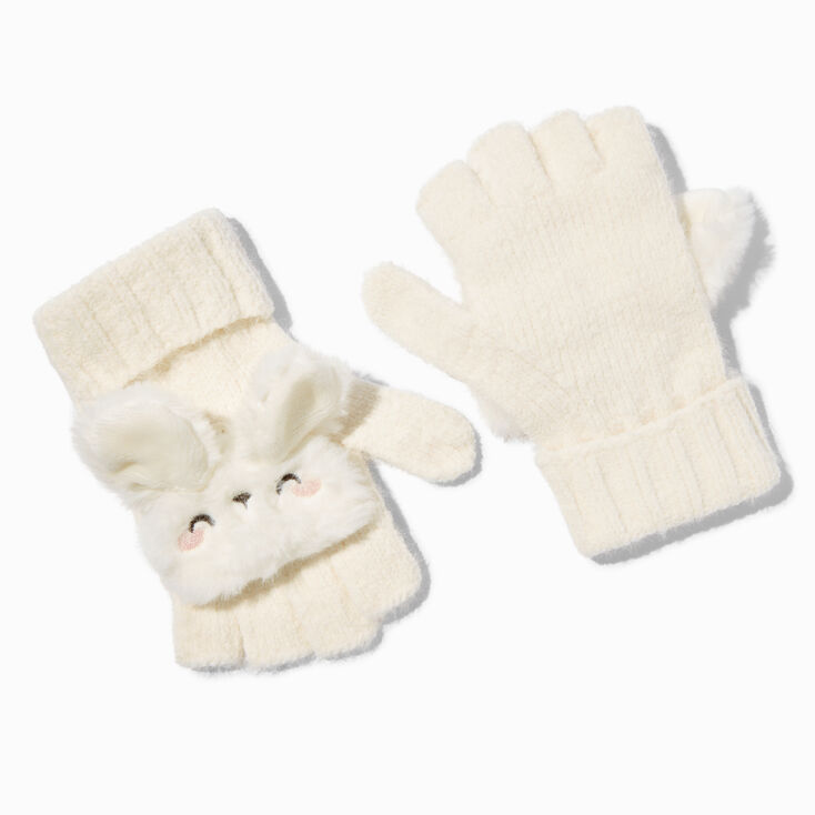 Claire&#39;s Club Bunny Convertible Gloves,