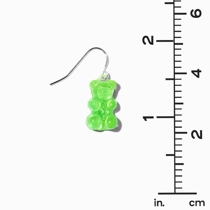 Green Glow  in the Dark Gummy Bears&reg; 0.5&quot; Drop Earrings,