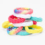 Claire&#39;s Club Rainbow Tie Dye Honeycomb Hair Ties - 10 Pack,