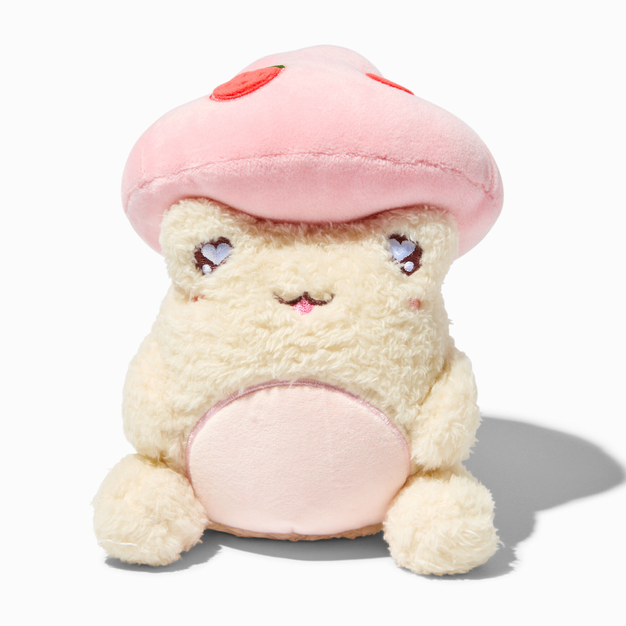 View Claires plush Goals By Cuddle Barn 8 Small Toadstool Frog Wawa Plush Toy Pink information