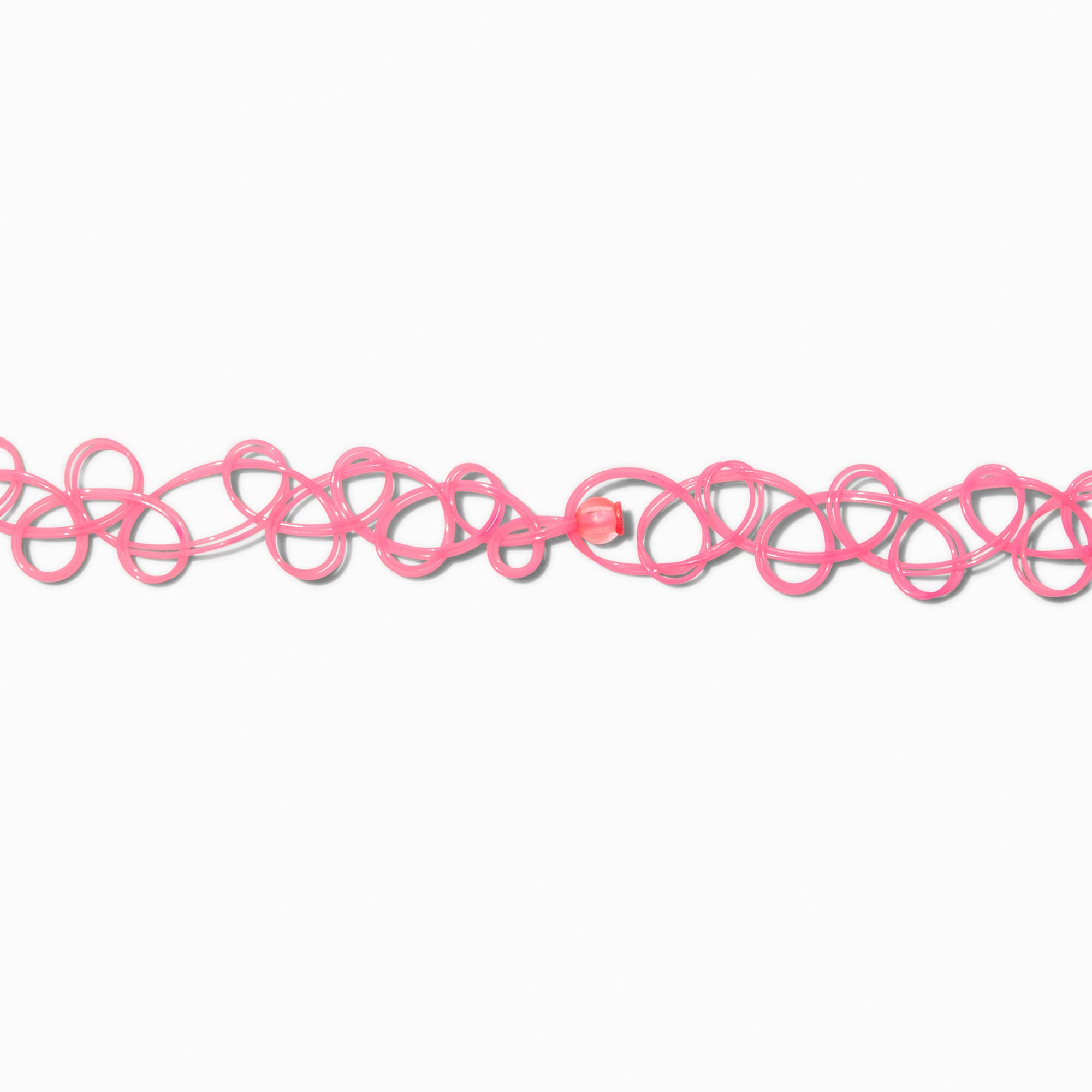 Puffy Star Tattoo Choker Necklace,