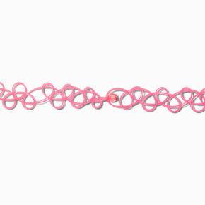 Puffy Star Tattoo Choker Necklace,
