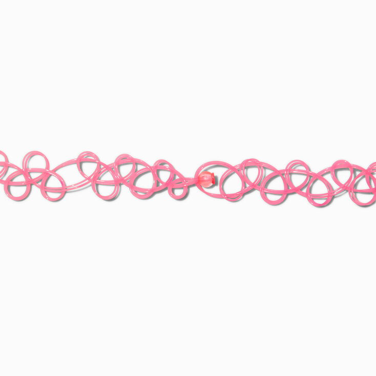 Puffy Star Tattoo Choker Necklace,