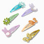 Easter Icons Glittery Snap Hair Clips - 6 Pack,