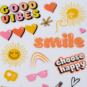 DIY &#39;Good Vibes&#39; Stickers,