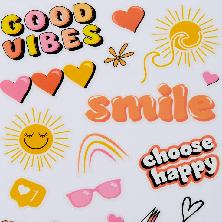 DIY &#39;Good Vibes&#39; Stickers,
