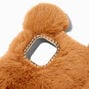 Furry Brown Bear Protective Phone Case - Fits iPhone&reg; XR/11,