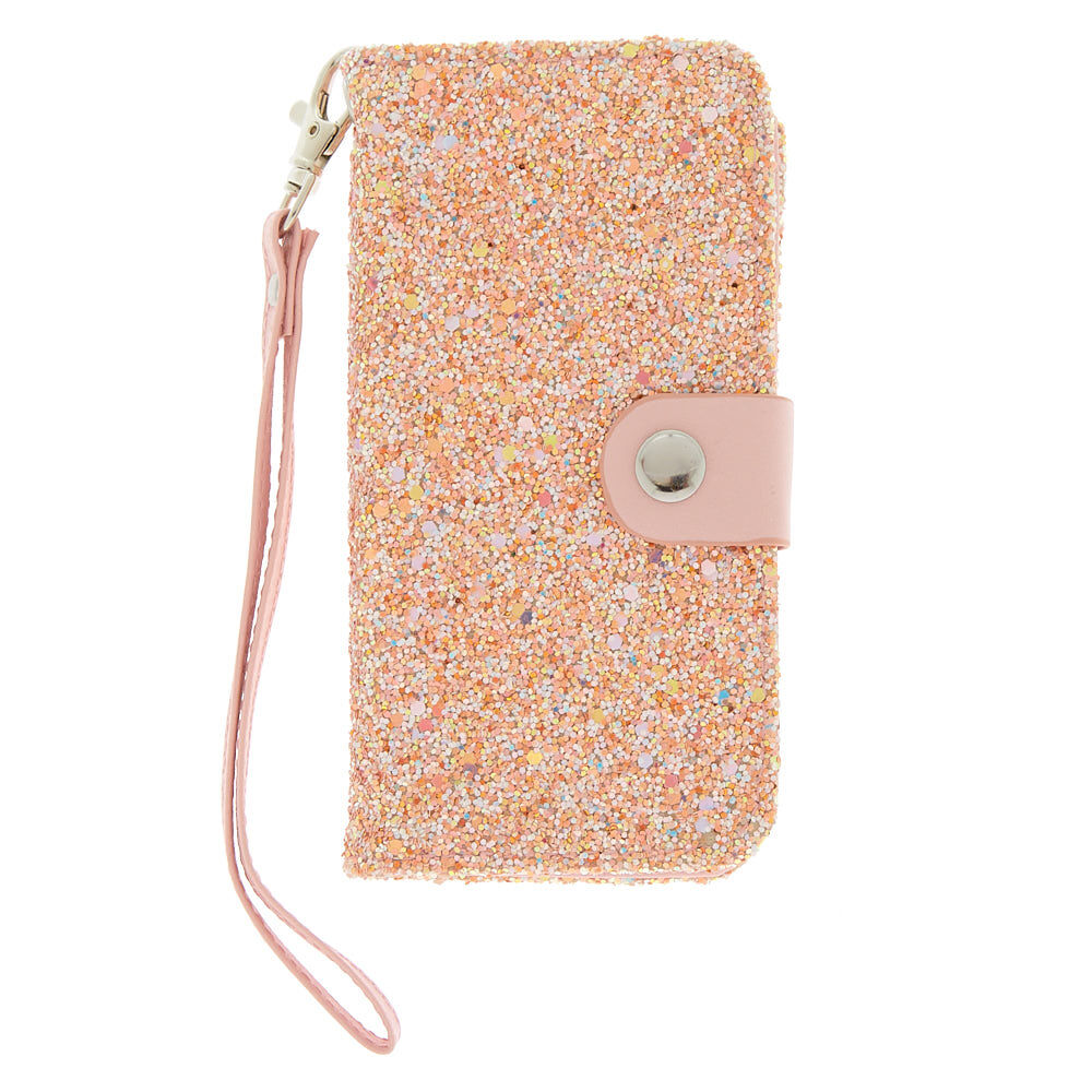 coque iphone 5 avec rabat or paillette coque iphone 5 avec rabat or paillette