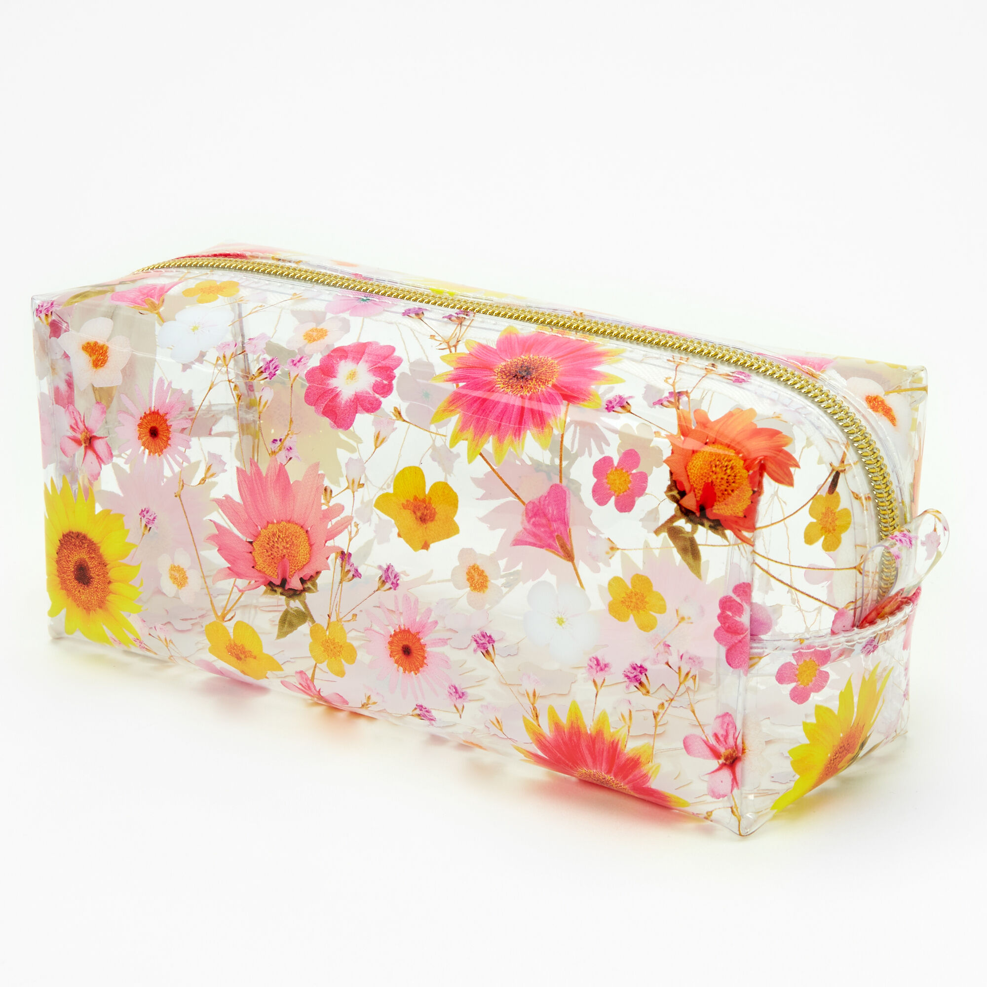 A Flower Transparent Pencil Case Pencil Box - Temu