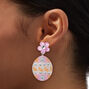 Easter Glittery Eggs 2&quot; Drop Earrings,