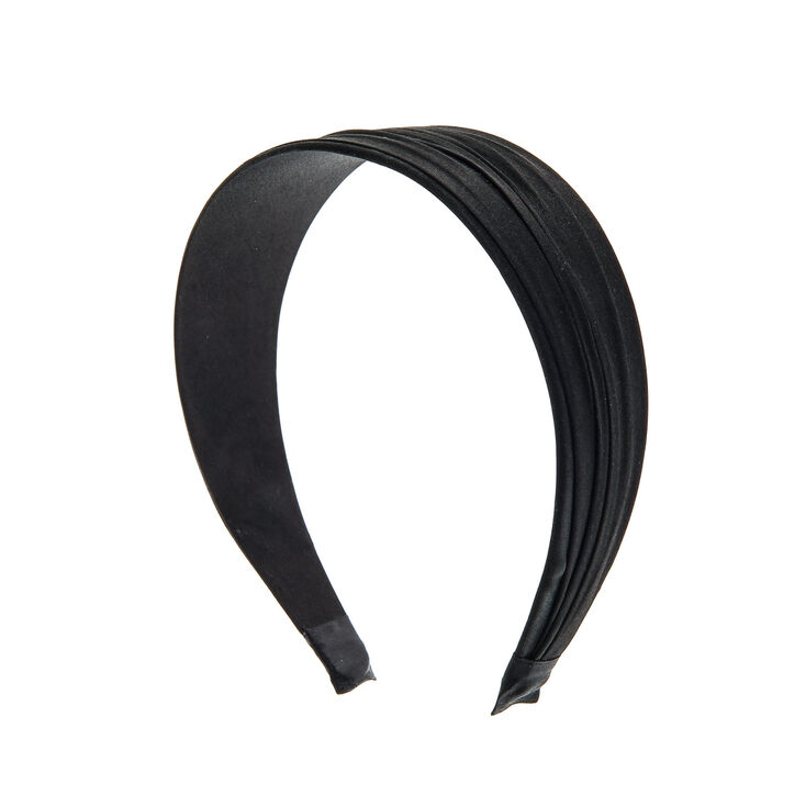 Claire's Grand serre-tête en satin noir