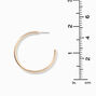 Gold-tone 20mm Tubular Hoop Earrings,