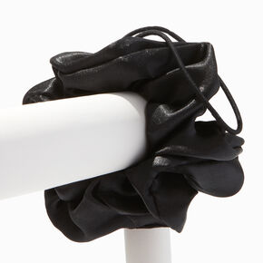 No Bad Hair Day by Claire&#39;s Black Adjustable Scrunchie,