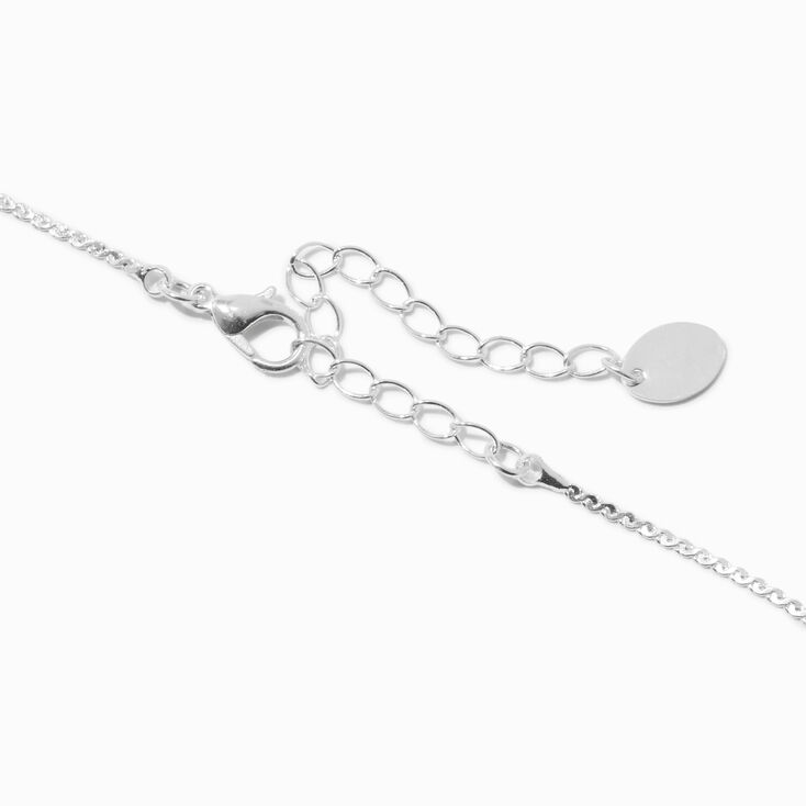 Crystal Butterfly Silver-tone Y-Neck Necklace,
