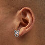Rhinestone Easter Bunny Stud Earrings,