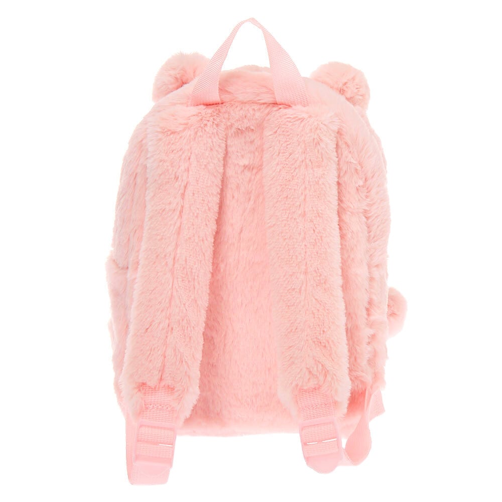 sac a dos fourrure rose
