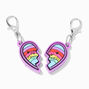 Pucker Pals Best Friends Split Heart Lip Gloss Charm - 2 Pack,