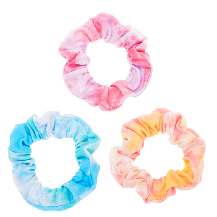 Claire&#39;s Club Small Tie Dye Hair Scrunchies - 3 Pack,