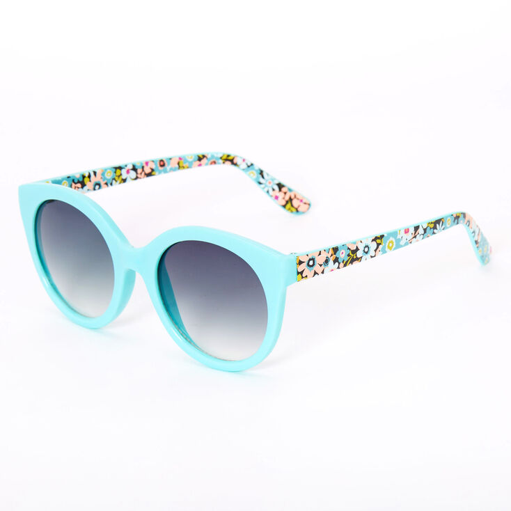Claire's Lunettes florales rondes style mod – Vert menthe