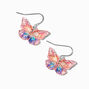 Rainbow Butterfly 0.5&quot; Drop Earrings,