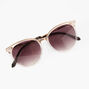 Amber Round Metal Top Sunglasses,