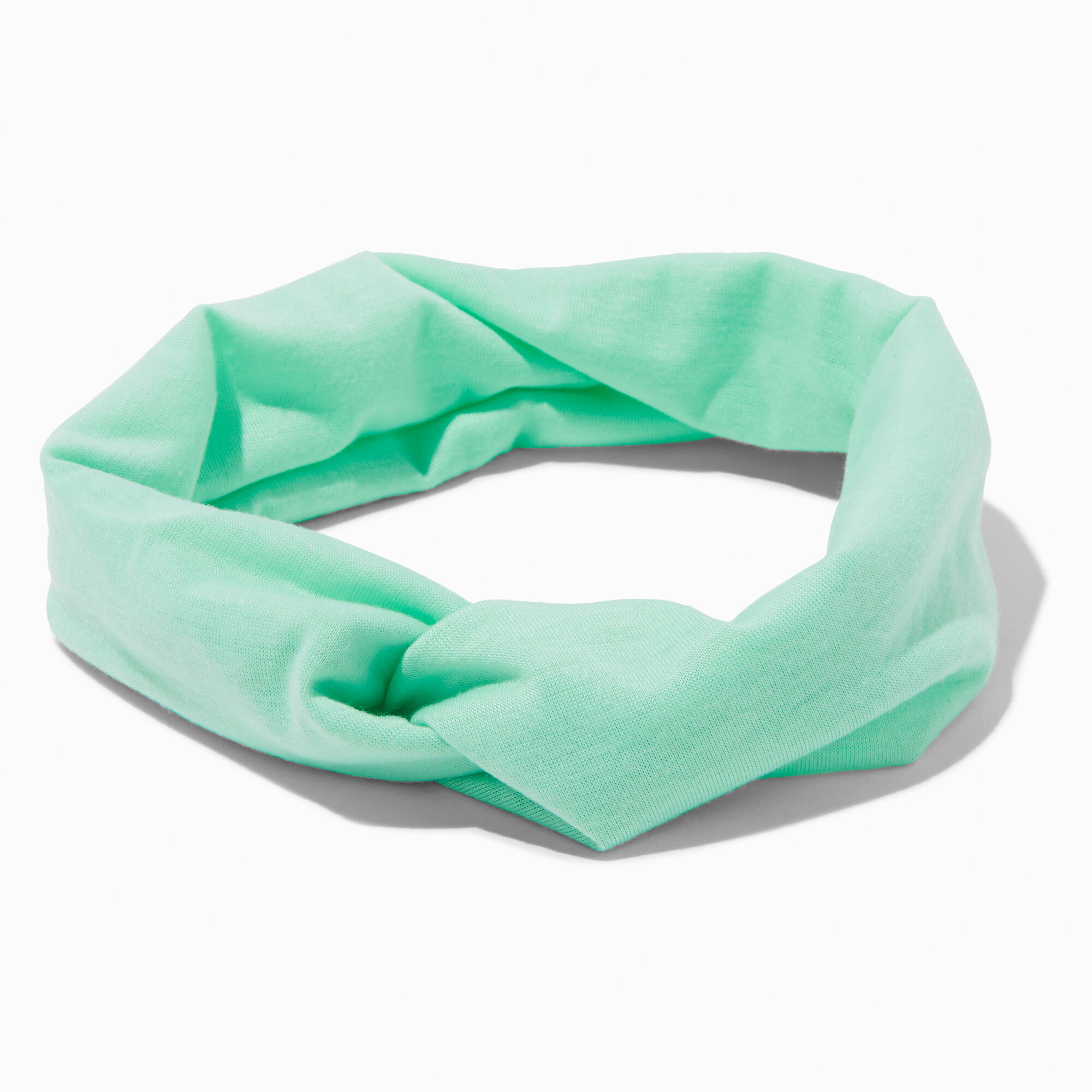 View Claires Wide Jersey Twisted Headwrap Mint information