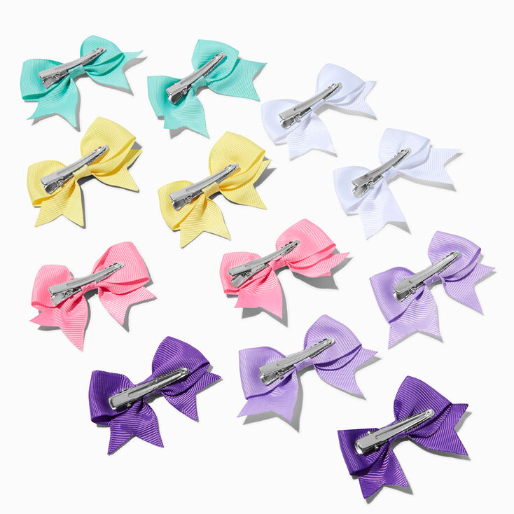 Mini barrettes &agrave; n&oelig;ud pastel Claire&#39;s&nbsp;Club - Lot de 12,