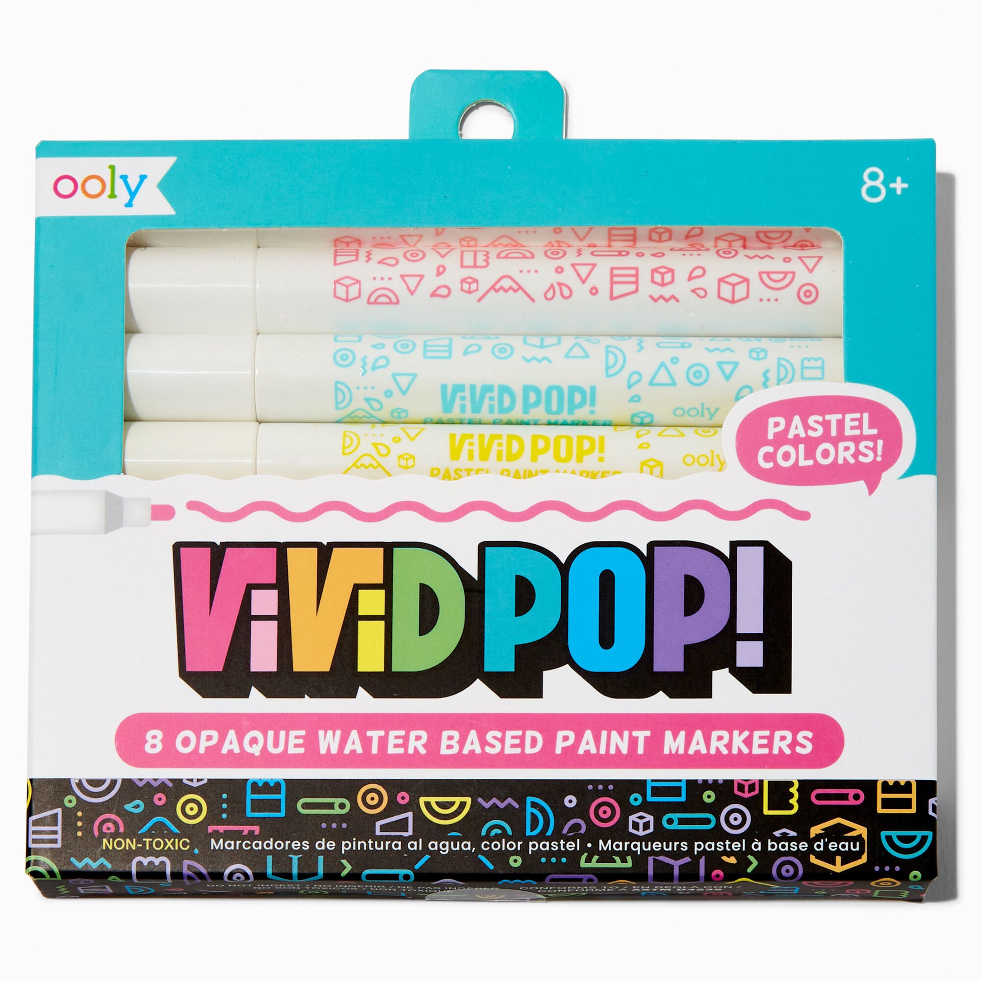 ooly® Vivid Pop! Opaque Water-Based Paint Markers - 8 Pack,