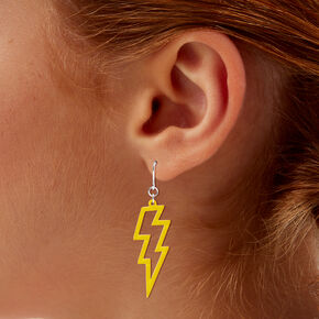 Yellow Lightning 1.5&quot; Drop Earrings,