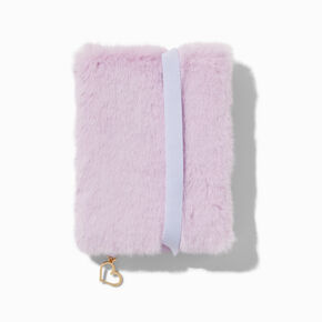 Mini journal en peluche violet clair,