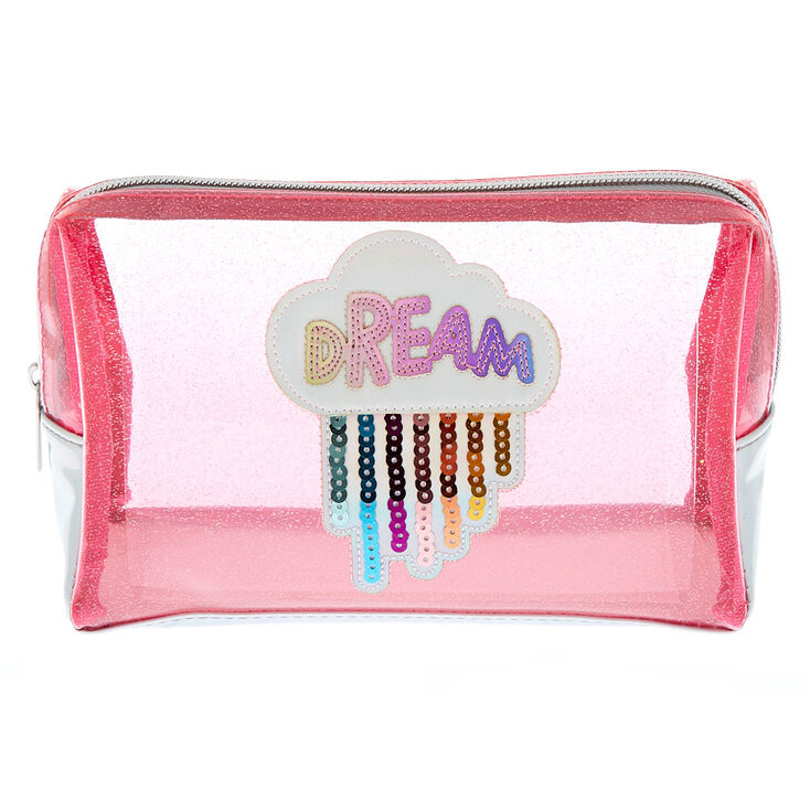 Glitter Dream Makeup Bag Pink Claire S