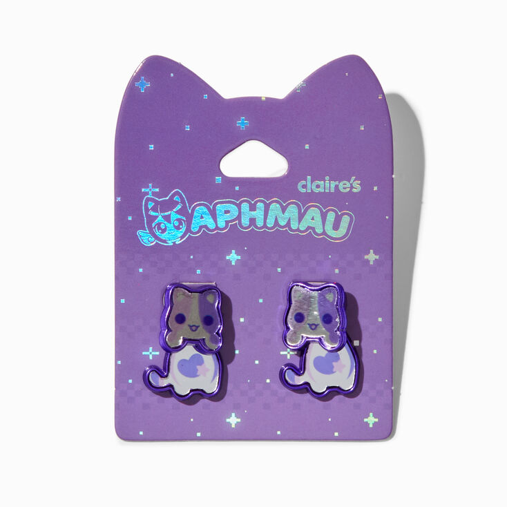 Aphmau&trade; Claire&#39;s Exclusive Galaxy Cat Front &amp; Back Earrings,