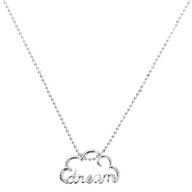 Silver Dream Cloud Pendant Necklace,