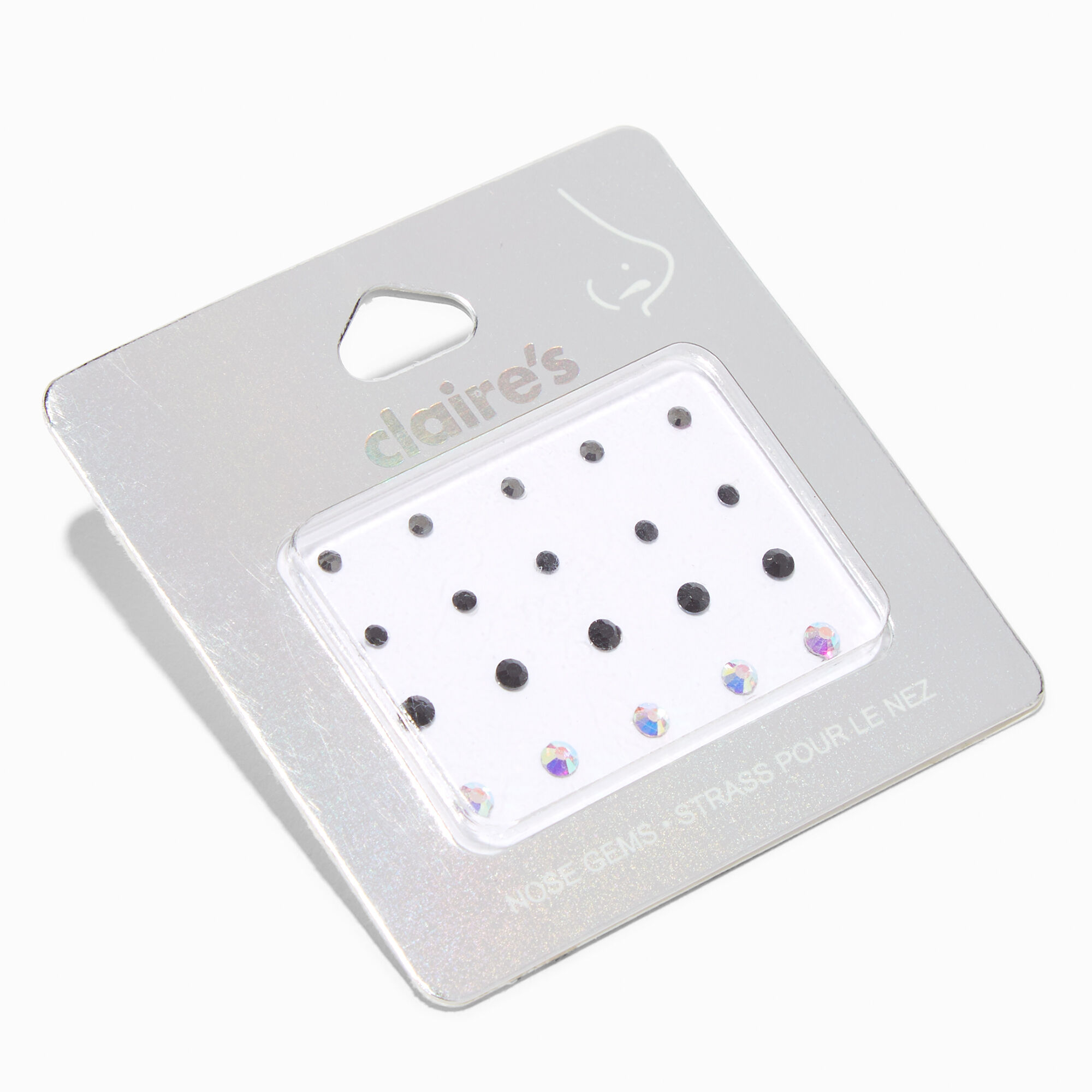 View Claires Nose Gems 20 Pack Black information