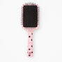 Brosse &agrave; cheveux plate &agrave; pois c&oelig;ur - Rose,
