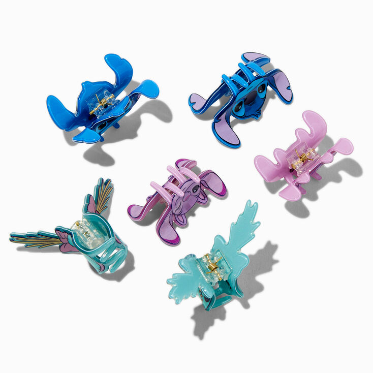 Disney Stitch Claire&#39;s Exclusive BFF Mini Hair Claws - 6 Pack,