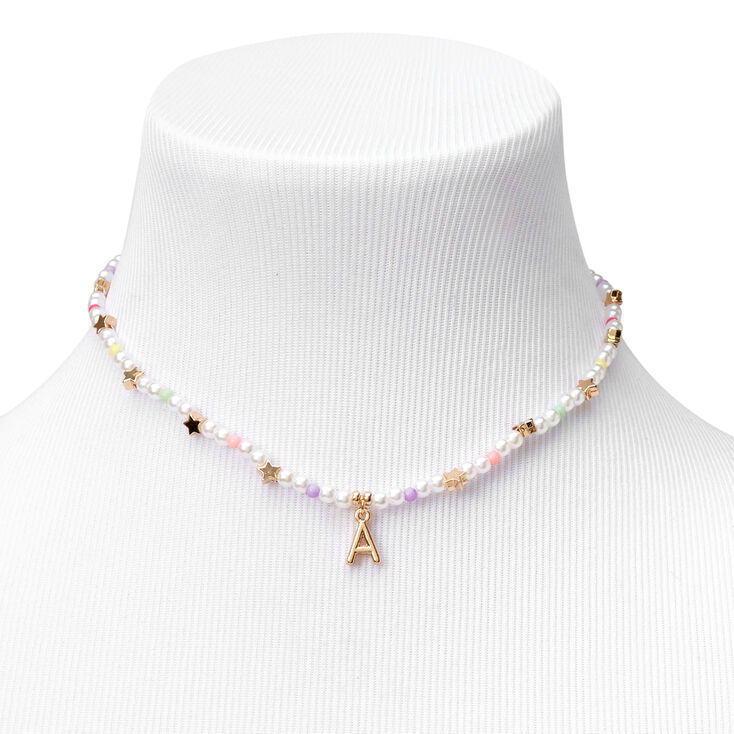 Gold Estelle Star & Pearl Choker Necklace - CHARLES & KEITH US