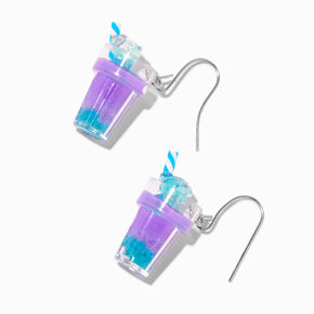 Purple Glow in the Dark 0.5&quot; Gummy Bears&reg; Drink Drop Earrings,