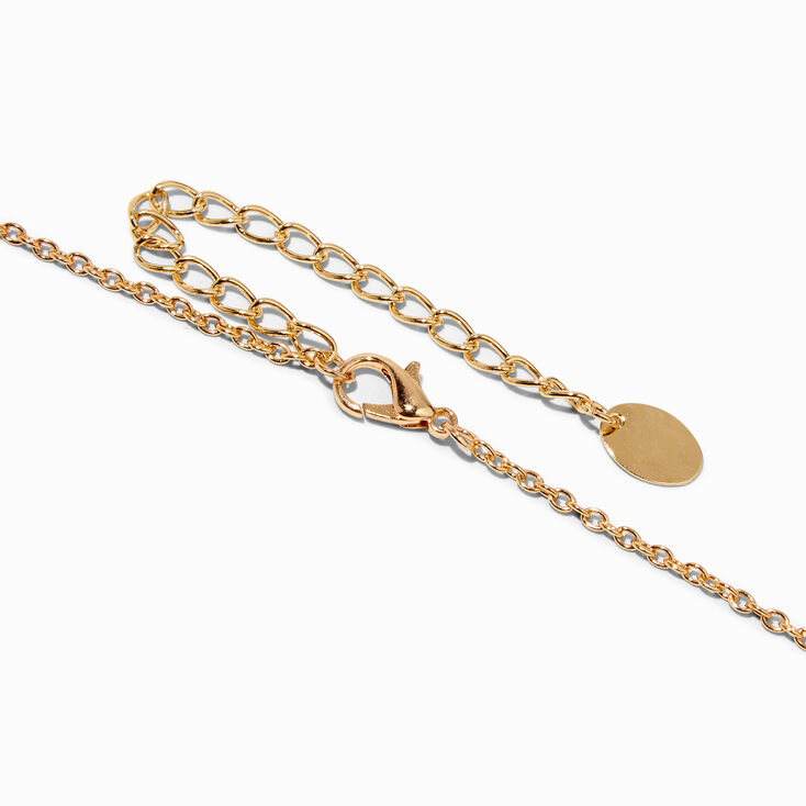 Gold Snake Tarot Card Mood Pendant Necklace,