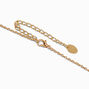 Gold Snake Tarot Card Mood Pendant Necklace,