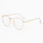 Gold Round Clear Lens Frames,