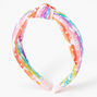 Rainbow Striped Unicorn Knotted Headband,