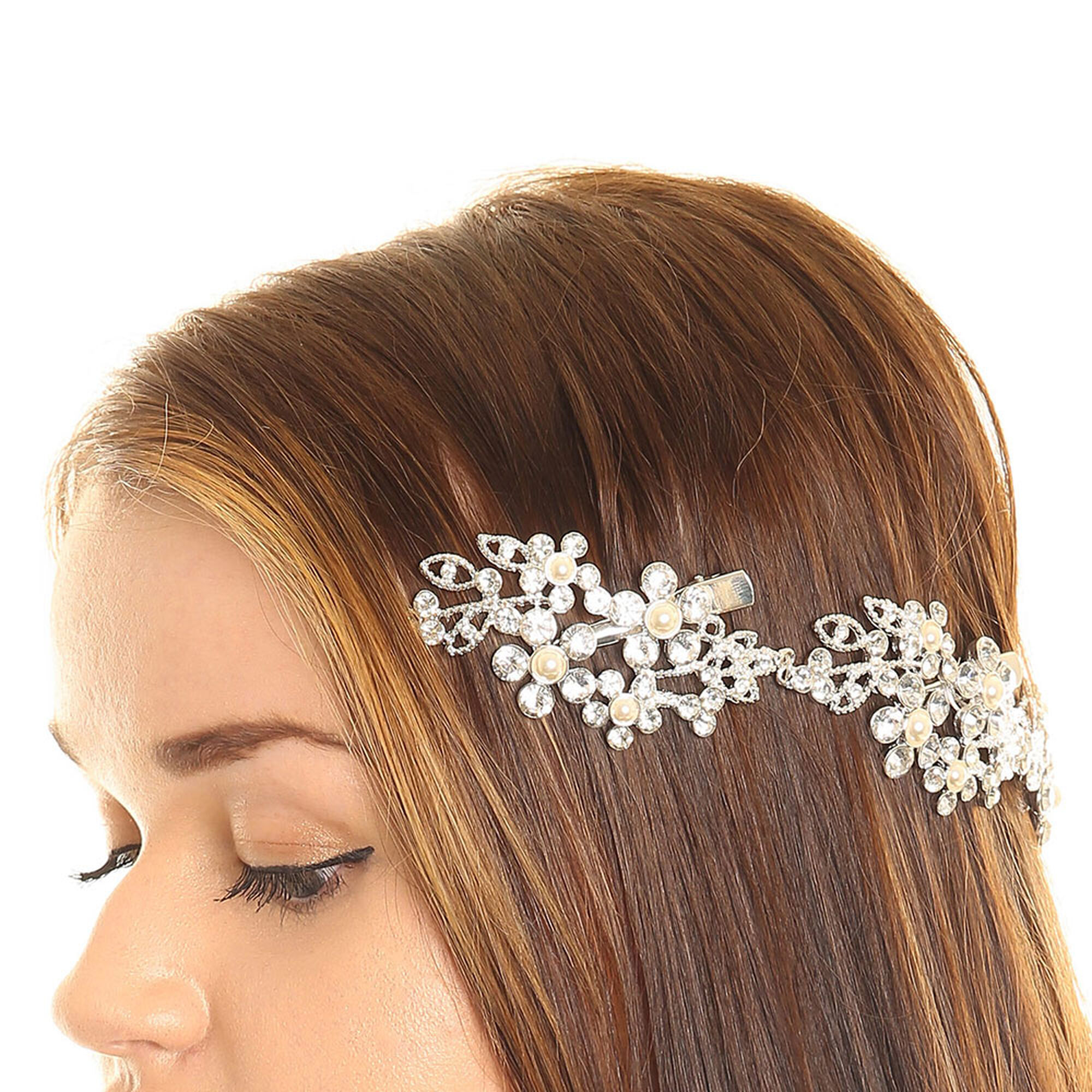 Accessoire Cheveux Mariage Bandeau Cheveux FemmeBijoux CheveuxConvient Pour  Accessoires Cheveux Femme(Comprend Le Bracelet, Les Strass, Les Fausses